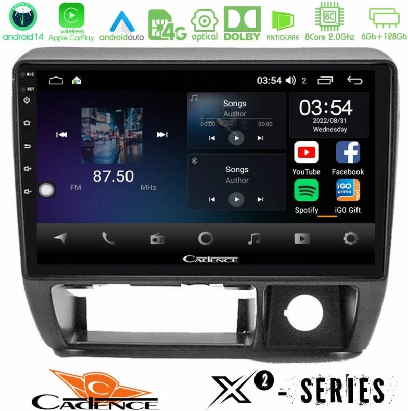 Cadence x2 Series 8core Android14 6+128gb Suzuki Jimny 1998-2005 Navigation Multimedia Tablet 9" u-x2-Sz1698