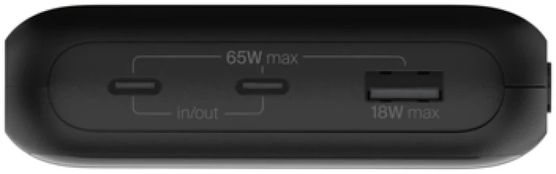 Belkin BPB020BTBK BOOSTCHARGE PRO 3-PORT 65W LAPTOP POWER BANK 20K