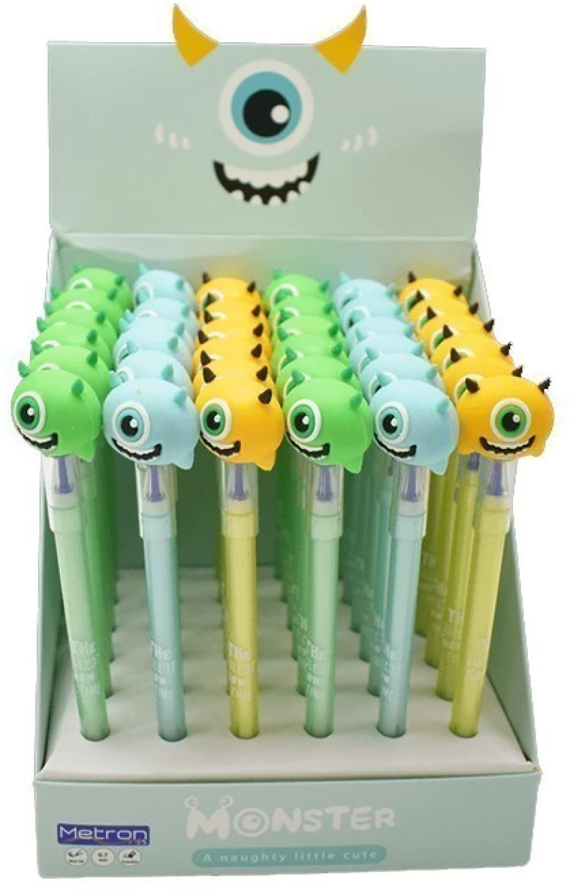 Στυλό Metron Gel Erasable 0.7mm Kids Monster Μπλε