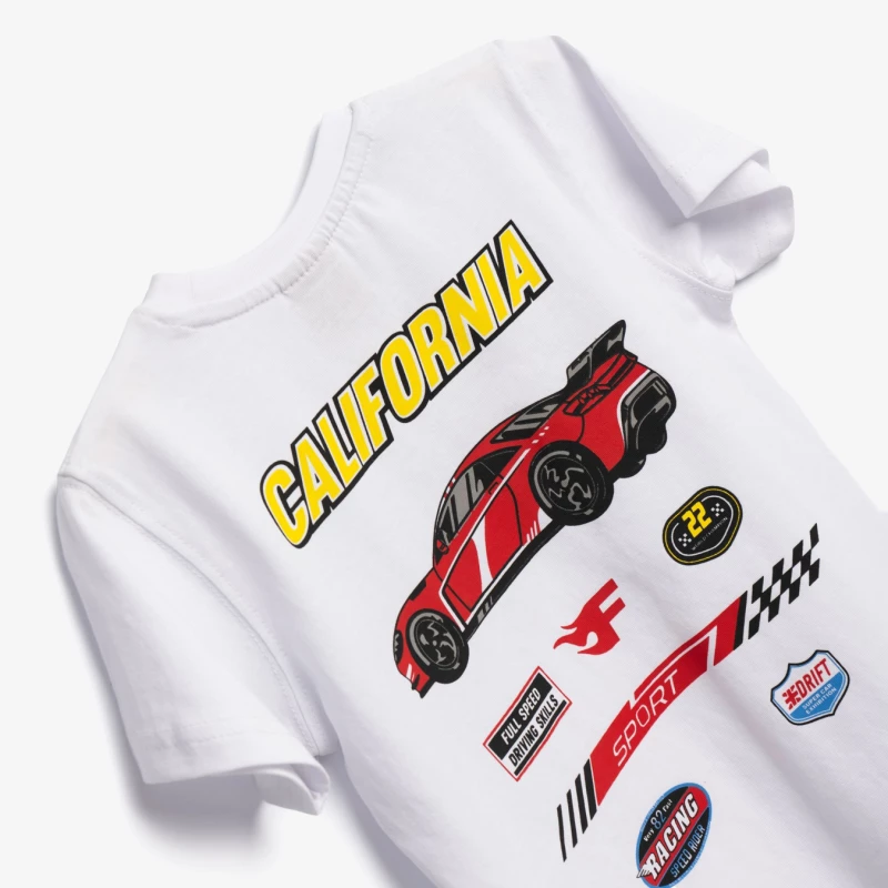 Funky Παιδική Μπλούζα Racing, Λευκό