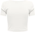 Μπλούζα κοντομάνικη crop top γυναικεία "Betty life" εκρού