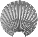 Κρεμάστρα - Διακοσμητικό Τοίχου Concha 4,3x12x11,5cm Silver Aytm