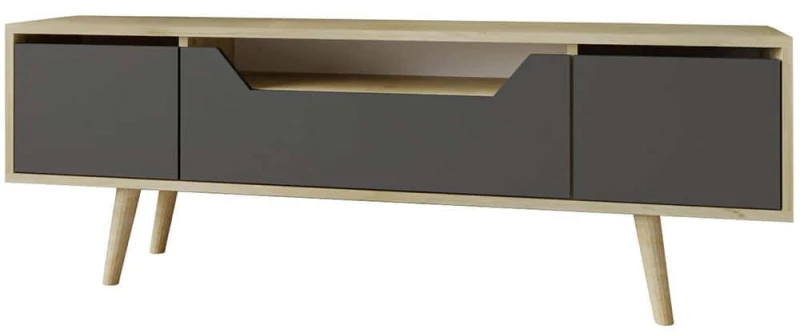 Έπιπλο Τηλεόρασης Roma 469ORN1711 150x29,7x52cm Oak-Anthracite