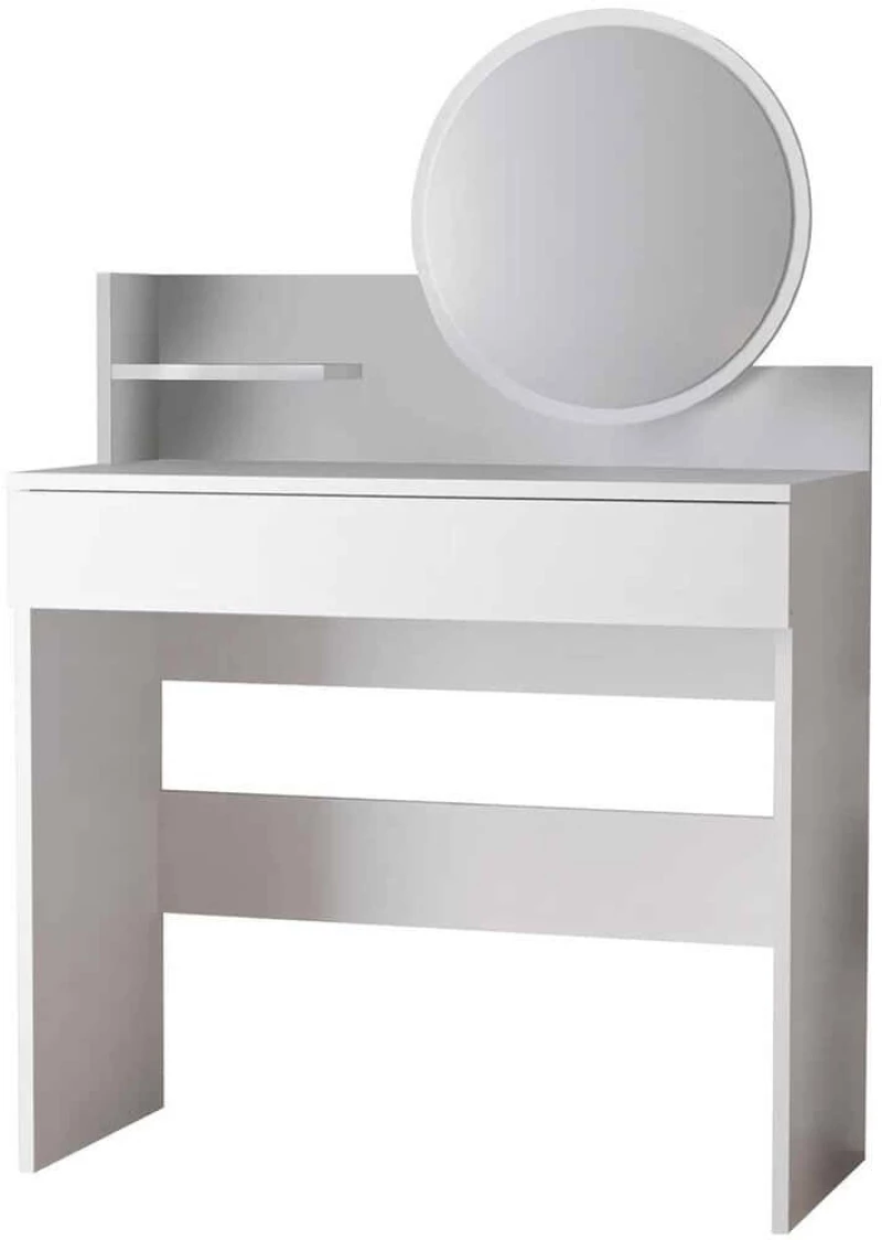 Τουαλέτα Με Καθρέπτη Harmony Mini Round 260ETH1609 90x40x133cm White