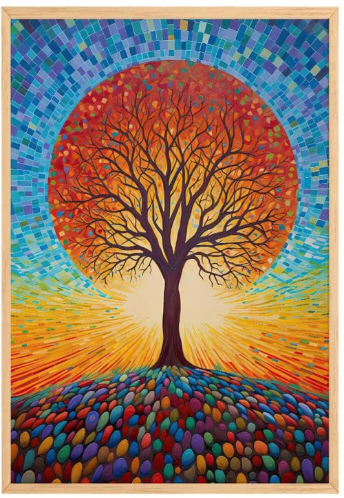 Κάδρο Msc 786DKT2017 33x48cm Multi Wallity Κάθετοι Mdf,Ξύλο