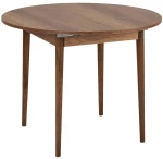 Τραπέζι Επεκτεινόμενο Viona 993NRD1104 Φ100/131x75cm Walnut Μοριοσανίδα, Μελαμίνη