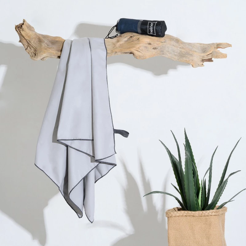 Πετσέτα Microfiber Gym 275gr Silver Melinen Γυμναστηρίου 80x170cm Microfiber