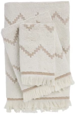 Πετσέτες Best 0872 (Σετ 3τμχ) Beige Das Home Σετ Πετσέτες 70x140cm 100% Βαμβάκι