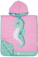 Πόντσο Θαλάσσης Παιδικό 4176 Pink-Mint Greenwich Polo Club
