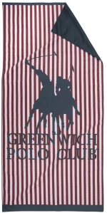 Πετσέτα Θαλάσσης 5207 Blue-Red Greenwich Polo Club Θαλάσσης 80x170cm Microfiber