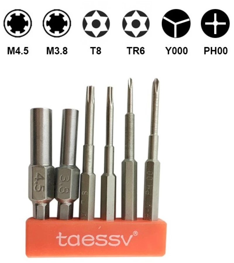 Screwdriver Set για Nintendo Switch T6 T8 Triwing M4.5 M3.8 Y000 PH00 & Triangle Opening Pick & Spudger Tool ( Κωδ.1-GAME028 )