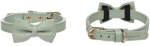 Flamingo Κολάρο Σκύλου Collar with Bow Tie Nela Mint S/M 20mm x 31-39cm