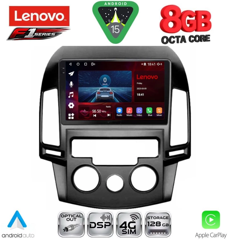 LENOVO SSR 10231_CPA A/C (9inc) MULTIMEDIA TABLET for HYUNDAI i30 mod. 2007-2012
