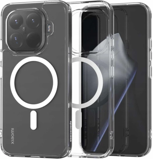 Θήκη Xiaomi 15T Pro Spacecase Clear MagSafe Σκληρή Διάφανη με MagSafe - White (5905719132828)