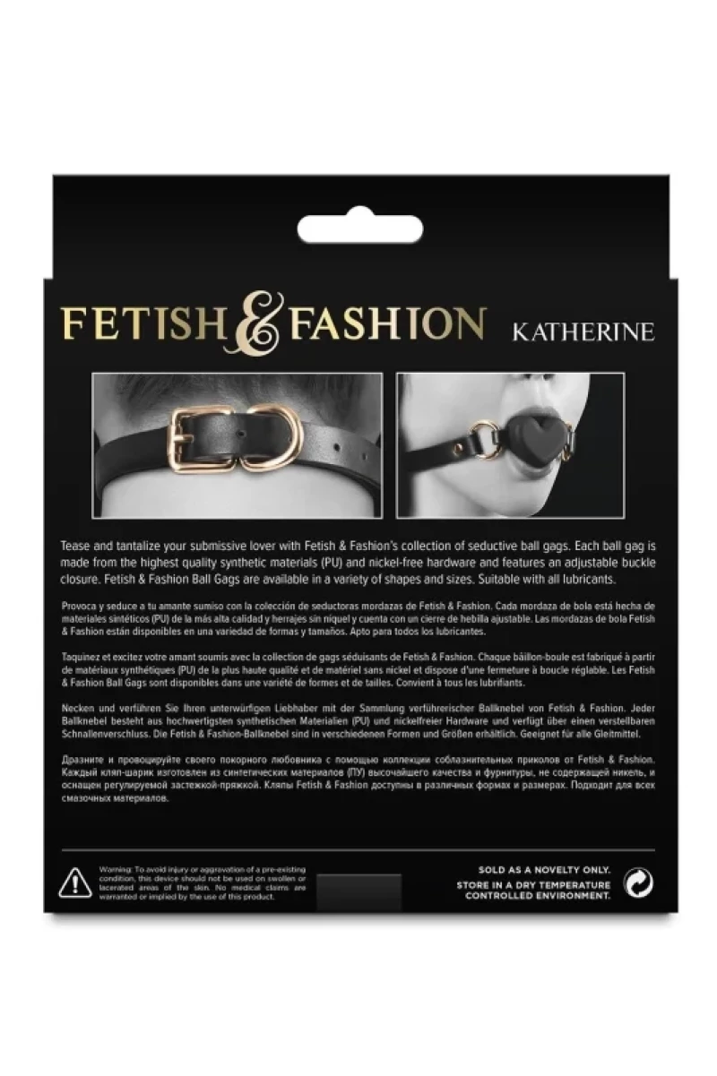 Fetish & Fashion - Katherine - Φίμωτρο Μπάλας - Μαύρο