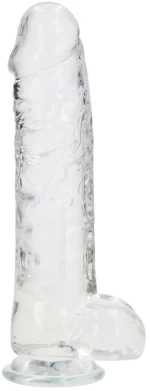 Crystal Clear - Jelly Ομοίωμα Πέους με Βεντούζα - 28 cm - Διάφανο