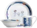 Σερβίτσιο Φαγητού Παιδικό Space (Σετ 3Τμχ) 022799L Multi Leonardo Πορσελάνη