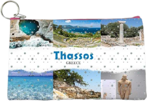Πορτοφόλι Souvenir μπρελόκ - PVC - Thassos - 16*10cm - 871713