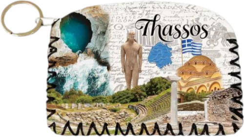 Πορτοφόλι Souvenir μπρελόκ - PVC - Thassos - 14*9cm - 871755