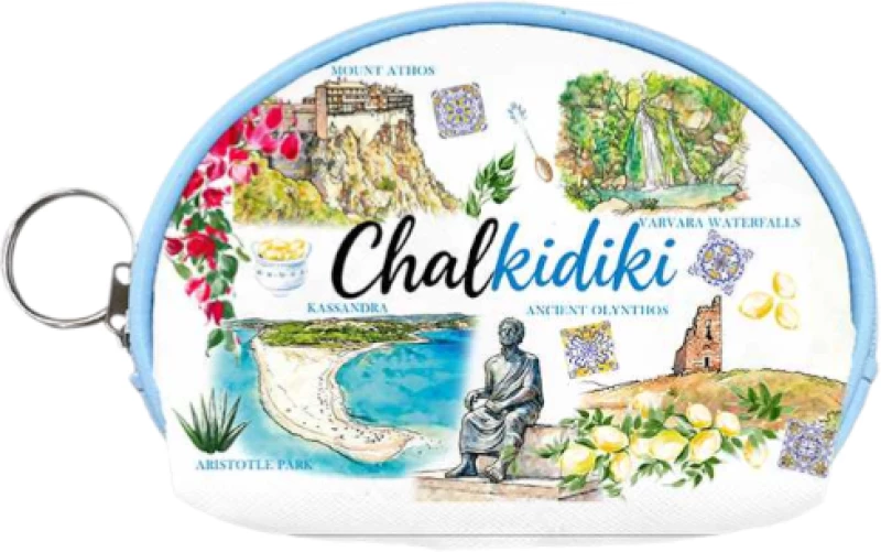 Πορτοφόλι Souvenir μπρελόκ mini - PVC - Chalkidiki - 10*8*3cm - 871760