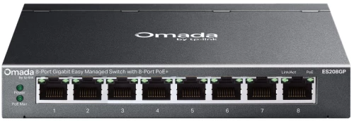 TP-LINK easy managed switch ES208GP, 8x Gigabit θύρες, PoE+, V1.0