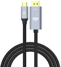 POWERTECH καλώδιο USB-C σε HDMI PTR-0171, 4K/60Hz, 10.2 Gbps, 1m, μαύρο - 5210131157008