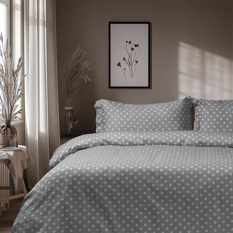Beauty Home Σετ σεντόνια μονά Art 10101 Fancy 170x260 Γκρι