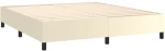 vidaXL Κρεβάτι Boxspring με Στρώμα & LED Κρεμ 180x200 εκ. Συνθ. Δέρμα