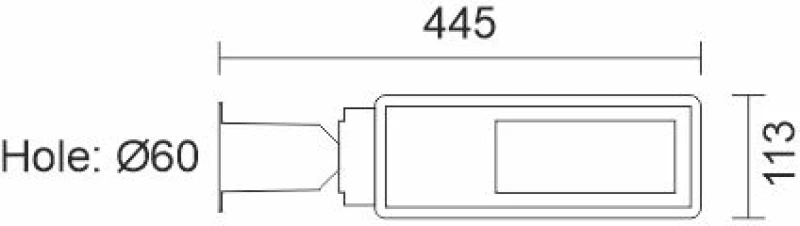 CCT ΦΩΤΙΣΤΙΚO ΔΡΟΜΟΥ LED HPL/SMD 50W CCT ΓΚΡΙ 6060