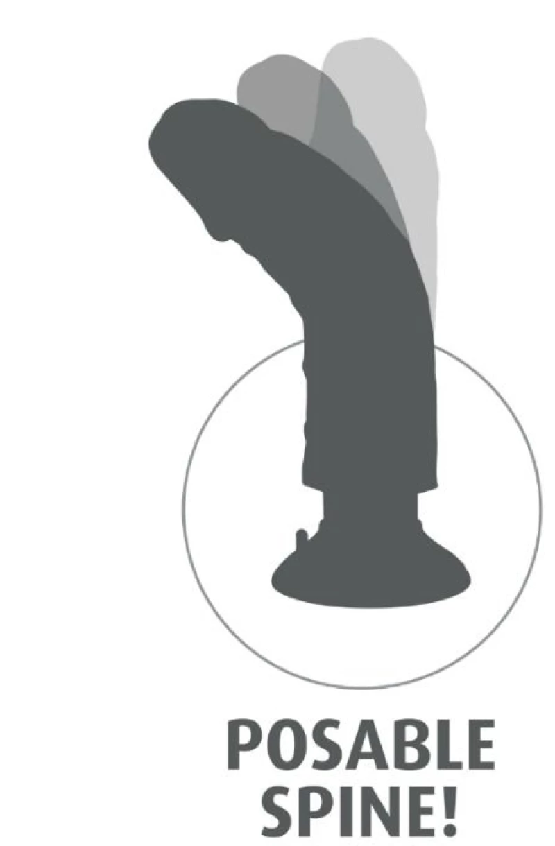 KING COCK 20.32 CM VIBRATING COCK FLESH