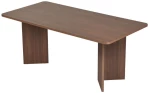 Τραπέζι Linza χρώμα καρυδί 180x90x75εκ.