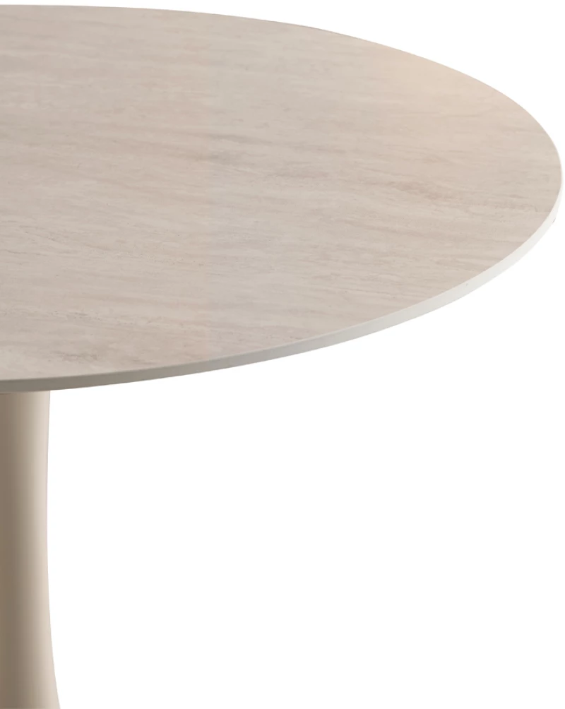 PIETRA ΤΡΑΠΕΖΙ ΡΟΤΟΝΤΑ BEIGE 90x90x75cm