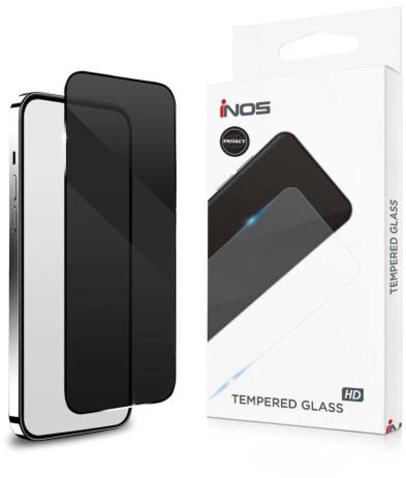 Tempered Glass Full Face Privacy inos 0.33mm Apple iPhone 13/ 13 Pro/ 14/ 16e Μαύρο