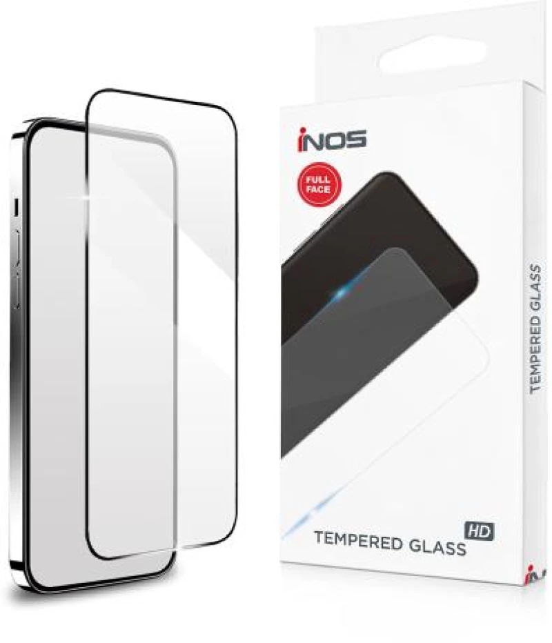 Tempered Glass Full Face inos 0.33mm Apple iPhone 17 5G Μαύρο