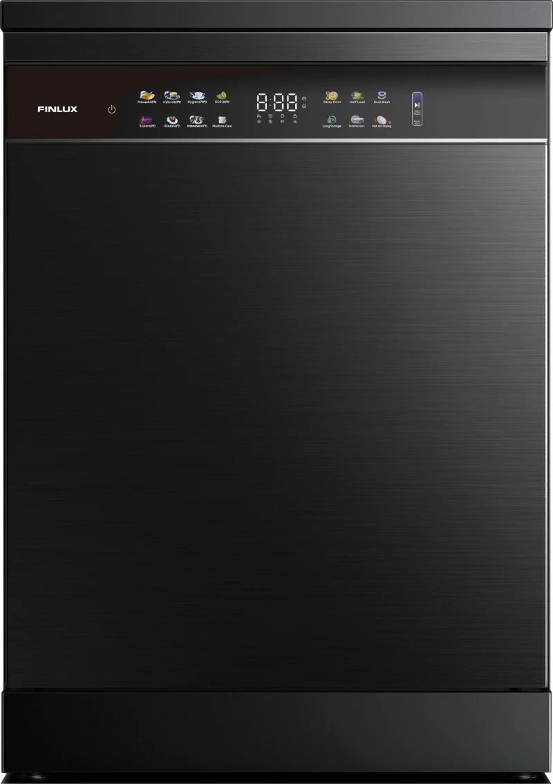 Finlux DFX615BL Ελεύθερο Πλυντήριο Πιάτων για 15 Σερβίτσια Π60xY85εκ. Μαύρο