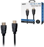 NOD 141-0232 Cable HDMI male - HDMI male 1.5m Μαύρο