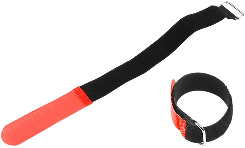 Adam Hall VR 2030 Red - Δεματικό καλωδίων Velcro μήκους 30 cm