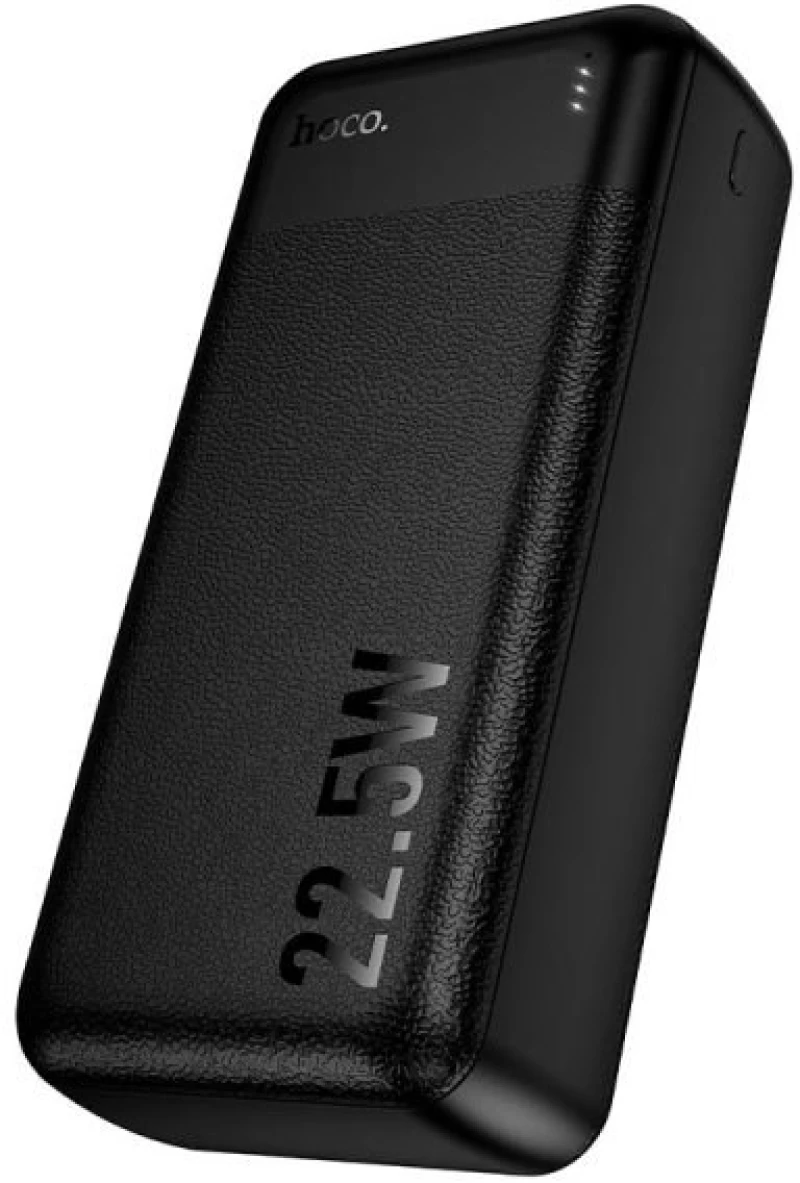 Hoco J159B Power Bank 30.000mAh 22.5W PD20W με 3 Θύρες Εξόδου Μαύρο