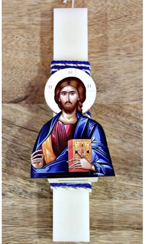 Πασχαλινή Λαμπάδα Χριστός Με Βάση