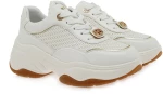 Γυναικείο Sneaker Renato Garini Λευκό με Πλεκτό Σχέδιο