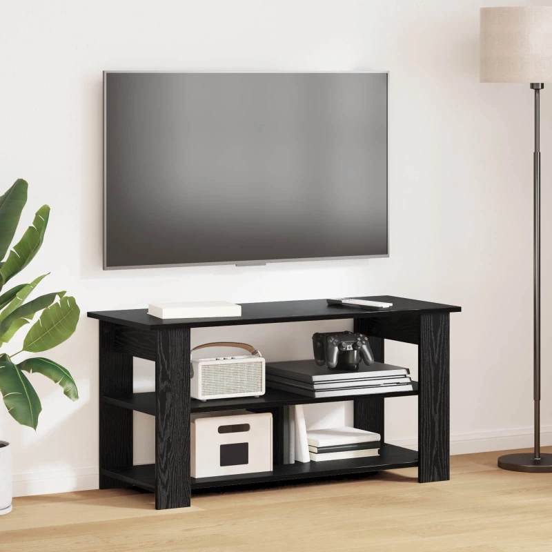 Βάση τηλεόρασης Μαύρη Οξυά 100 x 40 x 50 cm Μαύρο 8000389