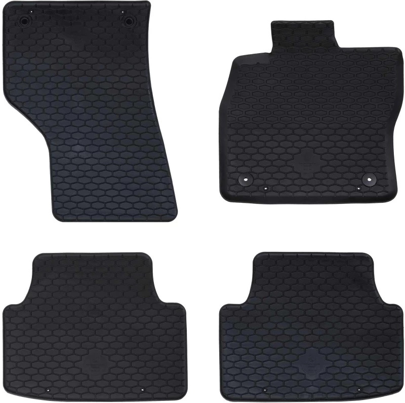 Πατάκι αυτοκινήτου 4 pcs Μαύρο Καθίσμα LEON TPE Μαύρο 42029075