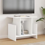 Βάση TV 2 pcs Λευκό 50 x 35 x 45 cm Επεξεργασμένο ξύλο Λευκό 891001