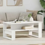 Τραπεζάκι σαλονιού Λευκό 90 x 50 x 40 cm Επεξεργασμένο ξύλο Λευκό 8000212