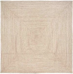 Χαλί Φυσικό και λευκό 200 x 200 cm Γιούτα Καφέ 42010482