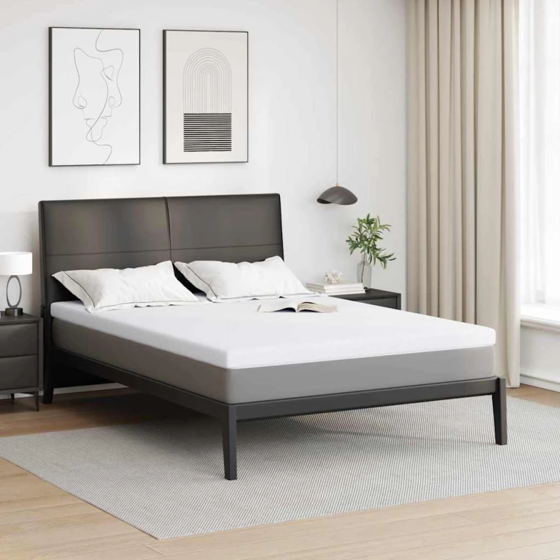 Στρώματα Λευκό 140 x 200 cm 100% ύφασμα πολυεστέρα με τζακάρ Λευκό 4106238