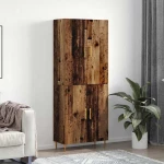 Highboard Παλαιό ξύλο 69.5 x 34 x 180 εκ. Επεξεργασμένο ξύλο Καφέ 3394578
