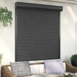Ρολό εισόδου Ανθρακί 140 x 150 cm Αλουμίνιο και Πολυουρεθάνη Ανθρακί 42047073