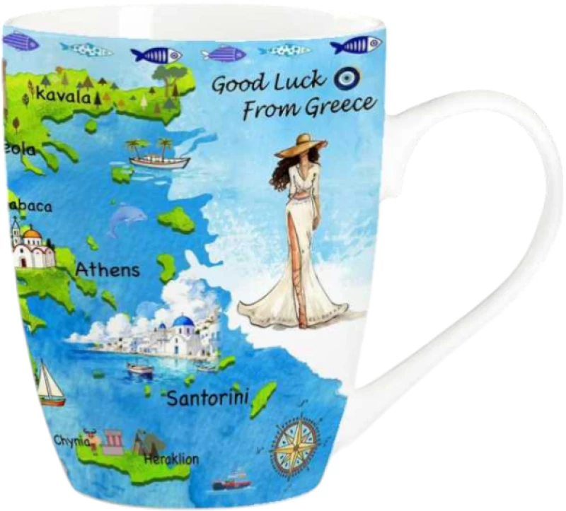 Σετ κεραμική κούπα Souvenir - 12pcs - Greece - 224165 224165