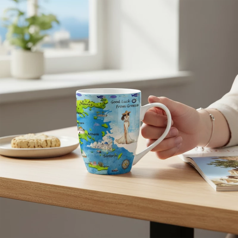 Σετ κεραμική κούπα Souvenir - 12pcs - Greece - 224165 224165